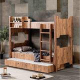 MDF Profil Ranza, Avrasya Ayrılabilir Ranza, Ceviz Yavrulu Ranza - 90 x 200 cm