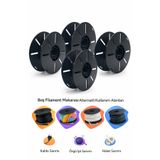 MD×HOA 4 Adet Boş Filament Makarası • BOŞTUR • Örgü ipi • Üçlü Piriz Kablosu vb Ürünleri Sarmak için Kullanılır.