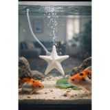 MD×HOA Yeni Nesil Akvaryum Hava Taşı ✸ Deniz Yıldızı ✸ Beyaz ✸ MD İzmir Petshop