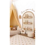 mdmetadesign Açık Kayın Renk Mdf Duvar Çercevesi ve Once Upon a Time Yazısı