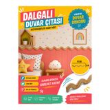 mdmetadesign Boyanabilir Ham Mdf Dekoratif Sık Dalga Model Duvar Çıtası (41 cm)