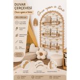 mdmetadesign Kayın Renk Mdf Duvar Çercevesi ve Once Upon a Time Yazısı