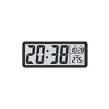 MDS LCD Ekranlı Modern Tasarım Dijital Duvar Saati USB Pilli Zaman Tarih Sıcaklık Saat Gösterimi 20x8cm
