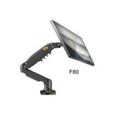 MDS NB F80 Yeni Tek Kol Amortisörlü Led /Lcd Vesa Monitör Standı Tutucu 17-27" 360° Dönebilir 2-9 Kg Şık