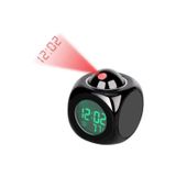 MDS Projeksiyonlu LED Çalar Saat Büyük Kırmızı Zaman Gösterimi, Sıcaklık ve Çoklu Alarm, LCD Ekran
