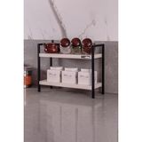MDSMUR0002 Metal Masa Tezgah Üstü Düzenleyici Organizer Banyo Mutfak Rafı Kitaplık Baharatlık