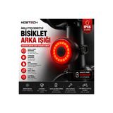 MDSTECH Akıllı Fren Sensörlü Bisiklet Arka Işığı IPX6 Su Geçirmez USB Type-C Şarjlı LED Bisiklet Kuyruk Lambası 5 Modlu Süper Parlak Güvenlik Stop Lambası