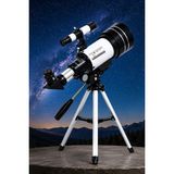 MDSTECH Astronomik Monoküler Teleskop 90X Büyütme – Tripodlu Profesyonel Gökyüzü ve Doğa Gözlem Teleskobu - Gri - Beyaz