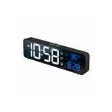 MDSTECH HD LED Aynalı Dijital Masa Saati Sıcaklık Tarih Çift Alarm USB Şarjlı Elektronik Saat 2.