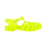 Méduse Sun – Kadın PVC balıkçı sandaleti, jöle sandalet, su geçirmez, plaj havuzu sandaleti, hafif, floresan sarı, 3 UK