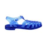 Méduse Sun – Kadın PVC balıkçı sandaleti, jöle sandalet, su geçirmez, plaj havuzu sandaleti, hafif, Glitter Mavi, 3 UK