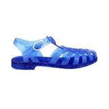Méduse Sun – Kadın PVC balıkçı sandaleti, jöle sandalet, su geçirmez, plaj havuzu sandaleti, hafif, Glitter Mavi, 4 UK