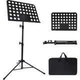 Mdvora Nota Kağıdı için Müzik Standı, Taşıma Çantalı Ayarlanabilir Müzik Standı, Profesyonel Müzik Kitabı Tutucu, Gitar, Ukulele, Keman Çalarlar için Müzik Kağıdı Tutucu (1 paket)