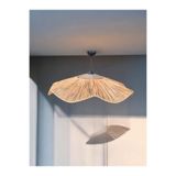 MDZN Çiçek Hasır Avize 65x65cm Bohem Avize Jüt Avize Oda Mutfak Salon Avize Restoran Kafe Avize