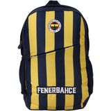 Me Çanta 3 Bölmeli Fenerbahçe Çubuklu Forma Desenli Okul Sırt Çantası 24756 Kaliteli Kumaş Ayarlanabilir Askı