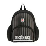 Me Çanta Anaokul Sırt Çantası Beşiktaş İnce Çubuk Desenli Suni Deri 25353