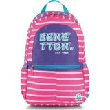 Me Çanta Benetton Sırt Çantası Pembe Kod:03752 Okul Çantası Lisanslı Orijinal