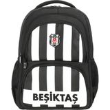 Me Çanta Beşiktaş Çocuk Beşiktaş Baskılı Lisanslı 4 Bölmeli Fermuarlı Okul Sırt Çantası 25339 - Siyah - Beyaz