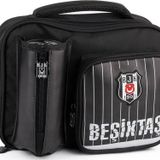 Me Çanta Beslenme Çantası Beşiktaş İnce Çubuk Desenli Suni Deri 25354