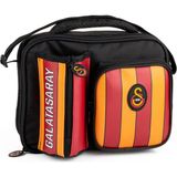Me Çanta Galatasaray Üç Bölmeli (Matara Cepli) Erkek Çocuk Suni Deri Beslenme Çantası - 25558