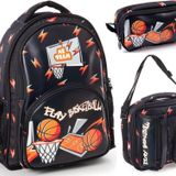 Me Çanta Me Team Play Basketbol Üçlü Erkek Çocuk Okul Çanta Seti 24157