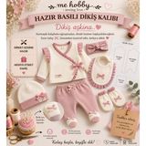 Me Hobby Sewing Love Lily Kız-Zıbın-Takımı Bebek Giysi Kalıbı - Yenidoğan - Beyaz
