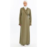 Me-Like Home Me-Like Home Düz Renk Namaz Elbisesi - 44 - 46 - 00410 Haki
