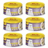 Me-O 6x80 gr Delite Jöle İçinde Ton Balığı ve Tavuklu Konserve Kedi Maması