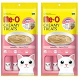 Me-O Creamy Çizgili Orkinos Balığı Kedi Kreması Ödül 15gr x 4 (2 paketi)