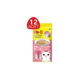 Me-O Creamy Çizgili Orkinos Balıklı Kedi Ödülü 4X15 gr - 12'li