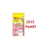 Me-O Creamy Çizgili Orkinos Balıklı Sıvı Kedi Ödülü 4X15 gr 12'li Paket