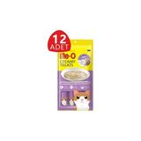 Me-O Creamy Deniz Tarağı ve Ton Balıklı Kedi Ödülü 4X15 gr - 12'li