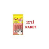 Me-O Creamy Somon Balıklı Sıvı Kedi Ödülü 4X15 gr 12'li Paket - 1 Adet - Renkli