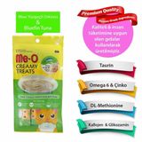 Me-O Creamy Treats 60 gr (4x15 gr) Orkinos Balığı Tuna Ek Besin ve Kedi Ödülü