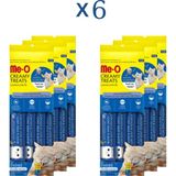 Me-O Creamy Treats Sıvı Kedi Ödül Maması 6lı Set Tavuk Ciğer Keçi Sütü 6ADET 4X15GR Toplam 360GR
