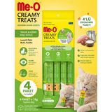 Me-O Creamy Treats Tavuk, Ciğer Ve Keçi Sütlü Kedi Ödülü 4'Lü Paket (16 Adet) 60 G Krem Ödül Maması