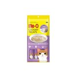 Me-O Creamy Treats Ton Balıklı ve Deniz Tarağı Aromalı Kedi Ödülü, 60 gr (4 x 15 gr)