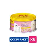 Me-O Delite 80 gr 6 Adet Kitten Tavuk Püresi ve Keçi Sütlü Tahılsız Yavru Kedi Konservesi