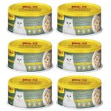 Me-O Delite Jöle İçinde 6x80 gr Ton Balığı ve Sebzeli Konserve Kedi Maması