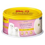 Me-O Delite Tahılsız Keçi Sütlü ve Tavuklu Yavru Konserve Kedi Maması 80 gr
