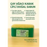 ME-SA LuxuriA Doğal Çay Ağacı Kabak Lifli Sabun Cilt Bakım