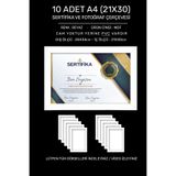 Me you 10 Adet 21x30 Çerçeve - Mdf Çerçeve - Fotoğraf Çerçevesi - A4 Diploma Çerçeve - Sertifika