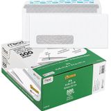 Mead Pencere Zarfları, İş Zarfları, Kendinden Mühür #10, Tek Sol Pencere, Pencereli Zarfları Soyup Kapatın, Güvenlik Renkli Beyaz Zarflar, Paket başına 500 (742022)