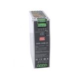 Mean Well DDR-240B-24 240W 16.8-33.6VDC 24VDC 10A DIN Tek Çıkışlı Ray Montajlı Dönüştürücü