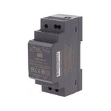 Mean Well DDR-30L-5 30W DIN Ray Tek Çıkış DC/DC Dönüştürücü