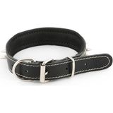 Meander Pet Supplies - Deri Köpek Tasması | Çivili - Siyah