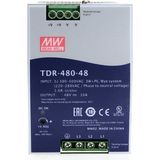 Meanwell TDR-480-48 ,3-FAZ/380VAC 48VDC/10A Güç Kaynağı - SMPS - 0 - Siyah
