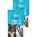 Meaty Sticks Somonlu Köpek Ödül Çubuğu 3X11GR Ikili Paket