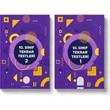 Meb 10. Sınıf Tekrar Testleri Seti 2 Kitap | Tekrar Testleri 1 ve 2 | Lise Konu Pekiştirme ve Sınav Hazırlık Kaynağı