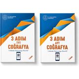 Meb 3 Adım Tyt Coğrafya + Ayt Coğrafya Soru Bankası Seti 2 Kitap | 2. Baskı | Üniversite Sınavına Hazırlık | Güncel Tyt Ayt Kaynak Kitap